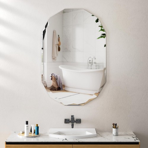 Beveled bathroom mirror 22x30 - bathroom, mirror,